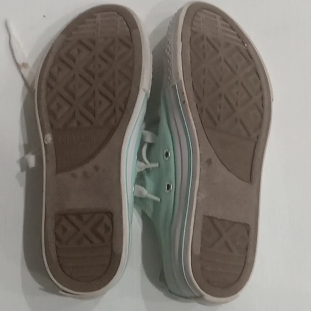 Converse Aqua and White Classic Sneakers
